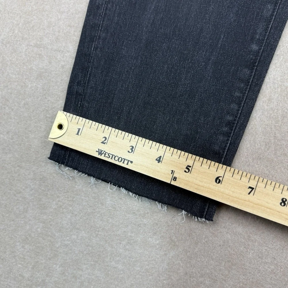 6397‎ Jeans Women's Size 28 Charcoal Black Baggy Mid Rise Dark Wash Made in USA